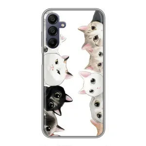 Силиконовый чехол с котиком для Samsung Galaxy A15 (A155) (Коты)