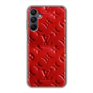 Текстурный Чехол Louis Vuitton для Самсунг Галакси А15 (А155) (Красный ЛВ)