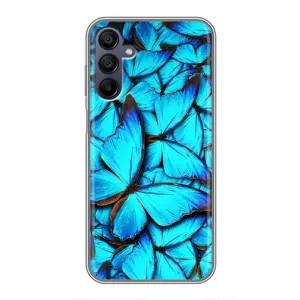 Силиконовый бампер с картинкой животных для Samsung Galaxy A15 (A155) (Крылья бабочек)