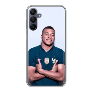 Чехол (TPU) с Футболистом на Samsung Galaxy A15 (A155) (Мбаппешичка)