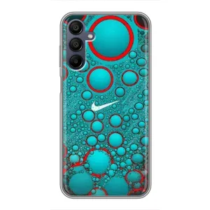 Силиконовый Чехол на Samsung Galaxy A15 (A155) с картинкой Nike (Найк зеленый)
