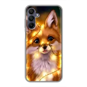 Чехол с Лисичкой для Samsung Galaxy A15 (A155) (Новогодний лисенок)