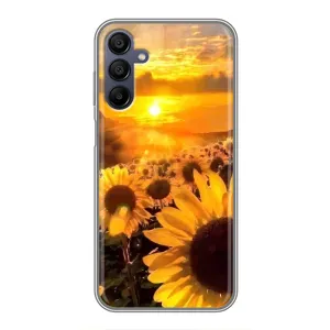 Чехол с Цветами для Samsung Galaxy A15 (A155) (поле подсолнухов)