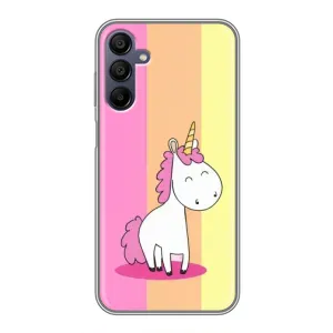 Чехол Unicorn на Samsung Galaxy A15 (A155) (Радужный Единорог)
