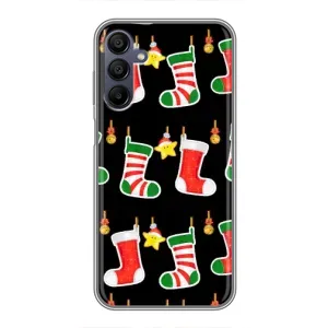 Силиконовый бампер на рождество для Samsung Galaxy A15 (A155) (Рождественские подарки)