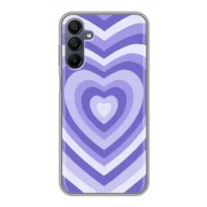 Чехлы с тематикой "Маленькие Сердечки" на Samsung Galaxy A15 (A155) (Сердце фиолет)