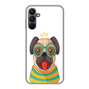 Бампер для Samsung Galaxy A15 (A155) с картинкой "Песики" (Собака Король)