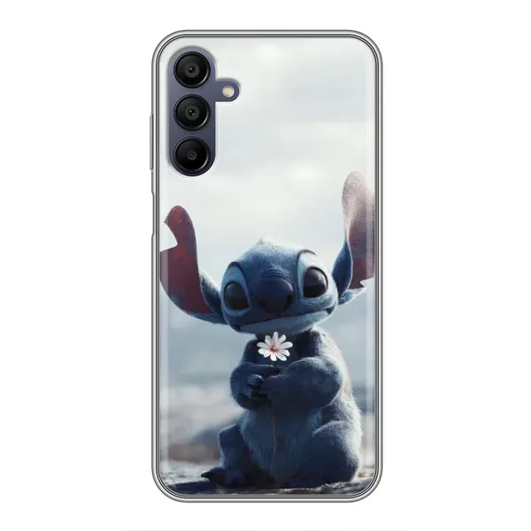 Чехол с рисунком «Стич с цветочком» для Samsung Galaxy A15 (A155) Чехол с рисунком «Стич с цветочком» для Samsung Galaxy A15 (A155)