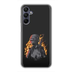 Чохол з картинкою "Герой Pubg" на Samsung Galaxy A15 (A155) (В полум'ї)