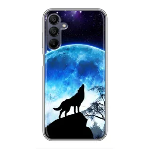 Чехол с Волком на Samsung Galaxy A15 (A155) (Воет на луну)