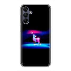 Силиконовый бампер с картинкой животных для Samsung Galaxy A15 (A155) (Яркий олень)