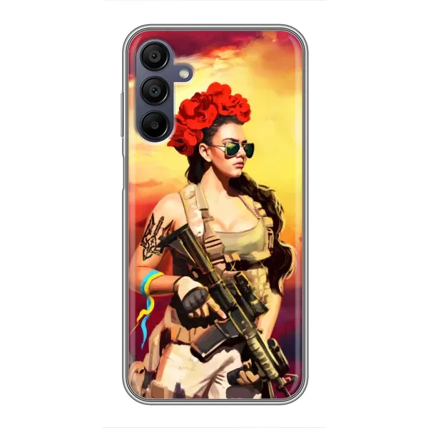 Чехол с рисунком «Женщина солдат» для Samsung Galaxy A15 (A155) Чехол с рисунком «Женщина солдат» для Samsung Galaxy A15 (A155)