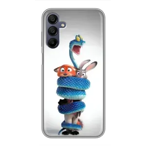 Силиконовый чехол с принтом Зоотрополіс для Samsung Galaxy A15 (A155) (Змея Зоо)