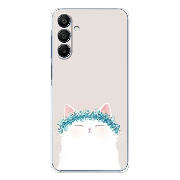 Чехол с рисунком «Белый котик» для Samsung Galaxy A16 5G Чехол с рисунком «Белый котик» для Samsung Galaxy A16 5G