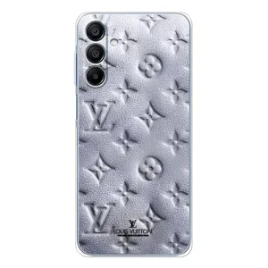 Текстурный Чехол Louis Vuitton для Галакси A16 5G (Белый ЛВ)