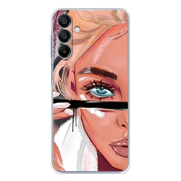 Чехол с рисунком «Девушка и ресницы» для Samsung Galaxy A16 5G Чехол с рисунком «Девушка и ресницы» для Samsung Galaxy A16 5G