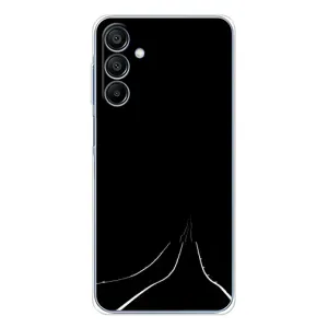 Чехол с картинками на черном фоне для Samsung Galaxy A16 5G (Дорога)