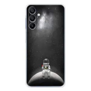 Силіконовый Чохол з принтом "Космонавти" на Samsung Galaxy A16 5G (Космонавт романтик)