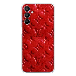 Текстурный Чехол Louis Vuitton для Галакси A16 5G (Красный ЛВ)