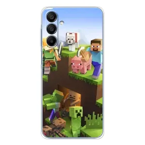 Чехлы для Samsung Galaxy A16 5G (Персонажи Майн Крафт) (Майн-крафт)