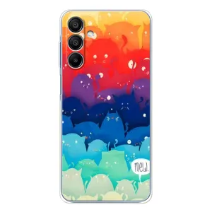 Силиконовый чехол с котиком для Samsung Galaxy A16 5G (Mew)
