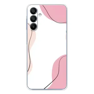 Чехол цветочный дизайн для Samsung Galaxy A16 5G (Розовый фон)