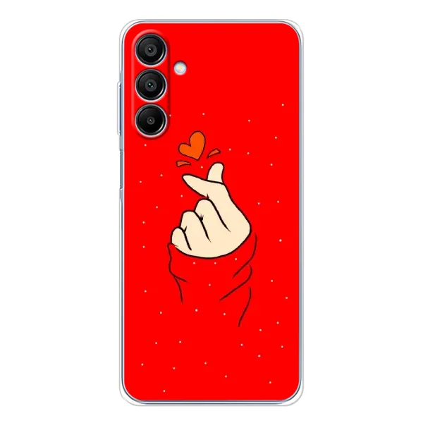 Чехол с рисунком «Сердце на красном» для Samsung Galaxy A16 5G Чехол с рисунком «Сердце на красном» для Samsung Galaxy A16 5G