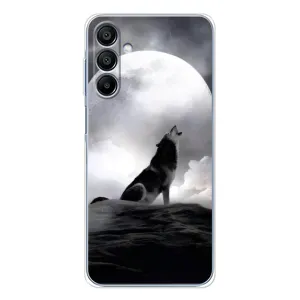 Чехол с Волком на Samsung Galaxy A16 5G (Волк и луна)