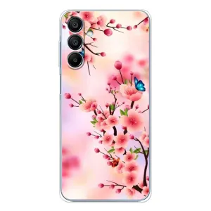 Чехол с принтом САКУРЫ на Samsung Galaxy A16 (Бабочки на сакуре)