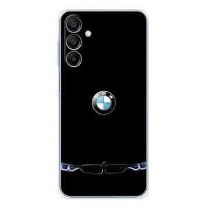 Силиконовый бампер с картинкой машины на Samsung Galaxy A16 (Черный BMW)