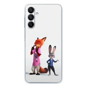 Силиконовый чехол с принтом Зоотрополіс для Samsung Galaxy A16 (Джуди и Ник)
