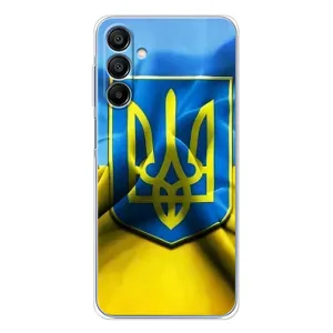 Чехол с картинкой (Патриотический ГЕРБ) на Samsung Galaxy A16 (Герб и Флаг Украины)