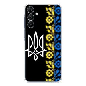 Силиконовый Чехол на Samsung Galaxy A16 (Герб и вышыванка)