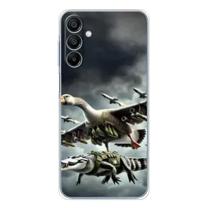 Чехол с мемами тралалело тралала для Samsung Galaxy A16 (Гусини и крокодило)