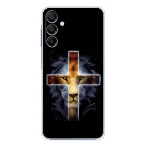 Чехлы для Галакси A16 (Крест Иисуса) (Иисус Лев)