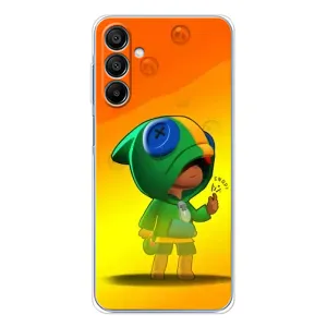 Чехол Бравл Старс для Samsung Galaxy A16 (LEON в кофте)