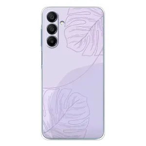 Чехол цветочный дизайн для Samsung Galaxy A16 (Монстера фиолетовая)