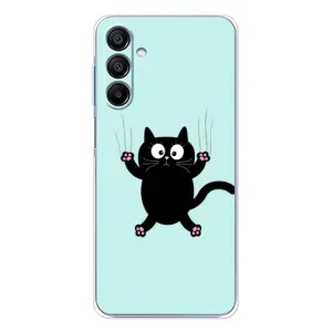 Силиконовый чехол с котиком для Samsung Galaxy A16