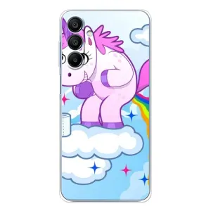 Чехол Unicorn на Samsung Galaxy A16 (Радуга единорожка)