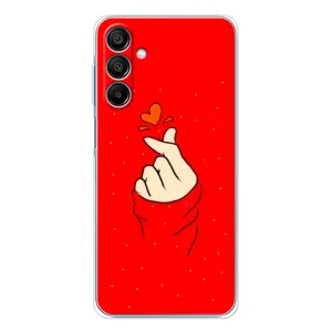 Чохол (Знак сердечка) для Samsung Galaxy A16 (Сердечко на червоному)