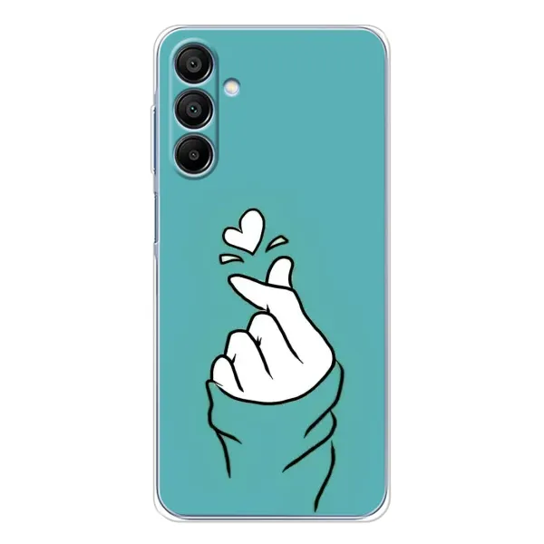 Чехол с рисунком «Сердечко на бирюзовом» для Samsung Galaxy A16 Чехол с рисунком «Сердечко на бирюзовом» для Samsung Galaxy A16