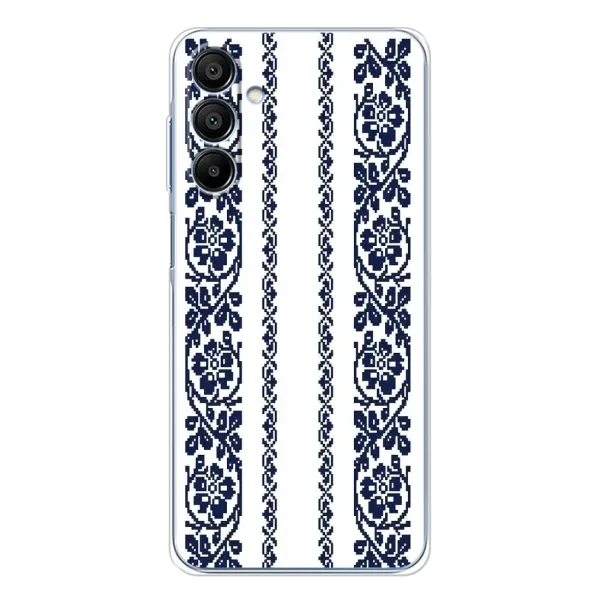 Чехол с рисунком «Синяя вышиванка» для Samsung Galaxy A16 Чехол с рисунком «Синяя вышиванка» для Samsung Galaxy A16