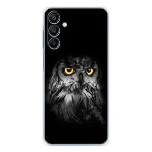 Чехлы с принтом СОВЫ для Samsung Galaxy A16 (Сова на чёрном)