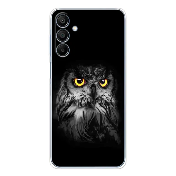 Чехол с рисунком «Сова на чёрном» для Samsung Galaxy A16 Чехол с рисунком «Сова на чёрном» для Samsung Galaxy A16