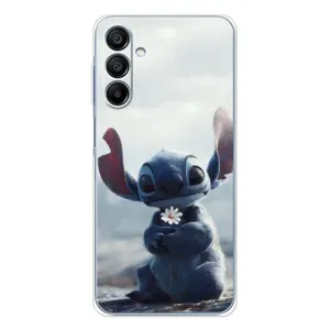 Чехол с рисунком Стич для Samsung Galaxy A16 (Стич с цветочком)