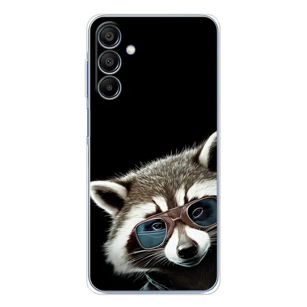 Чехол с рисунком «Стильный Енот» для Samsung Galaxy A16 Чехол с рисунком «Стильный Енот» для Samsung Galaxy A16