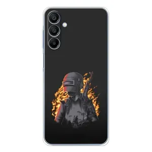 Чохол з картинкою "Герой Pubg" на Samsung Galaxy A16 (В полум'ї)