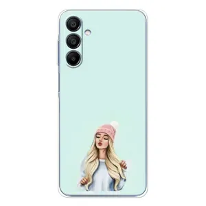 Силіконовый Чохол на Samsung Galaxy A16 з картинкой Модных девушек (В шапці)
