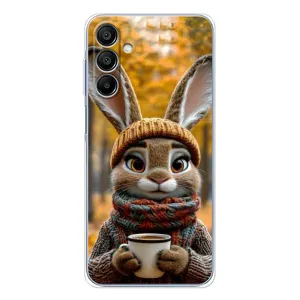 Чехол с рисунком «Зайчик с кофе» для Samsung Galaxy A16