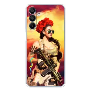 ЗСУ Чохли (TPU) для Samsung Galaxy A16 (Жінка солдат)